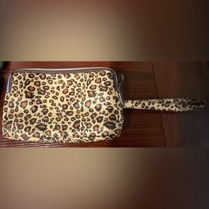 Leopard Print Wristlet